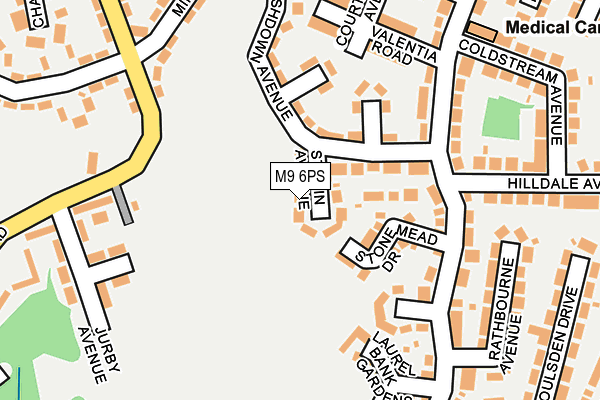 M9 6PS map - OS OpenMap – Local (Ordnance Survey)