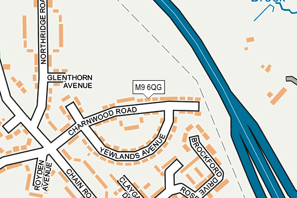 M9 6QG map - OS OpenMap – Local (Ordnance Survey)