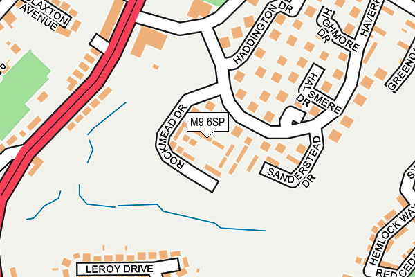 M9 6SP map - OS OpenMap – Local (Ordnance Survey)