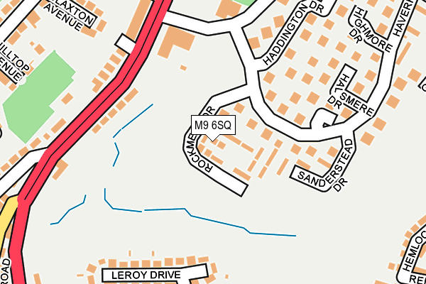 M9 6SQ map - OS OpenMap – Local (Ordnance Survey)