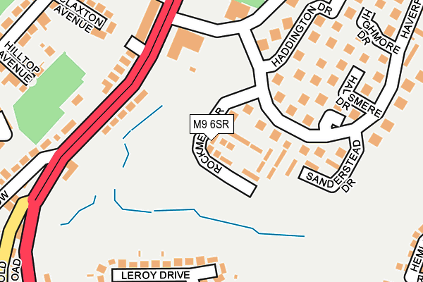 M9 6SR map - OS OpenMap – Local (Ordnance Survey)