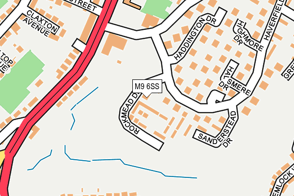 M9 6SS map - OS OpenMap – Local (Ordnance Survey)