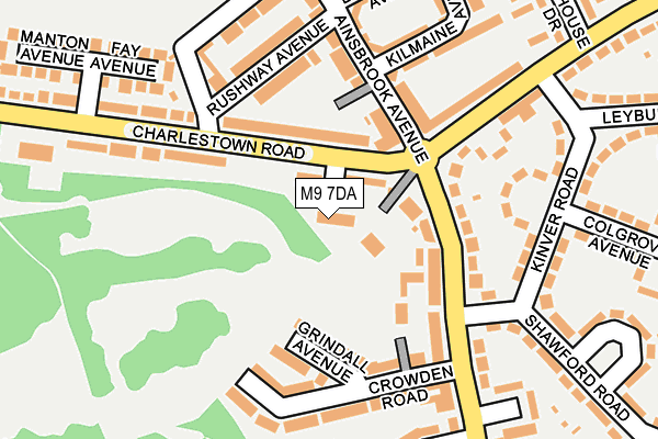 M9 7DA map - OS OpenMap – Local (Ordnance Survey)