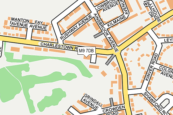 M9 7DB map - OS OpenMap – Local (Ordnance Survey)