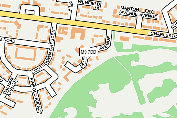 M9 7DD map - OS OpenMap – Local (Ordnance Survey)