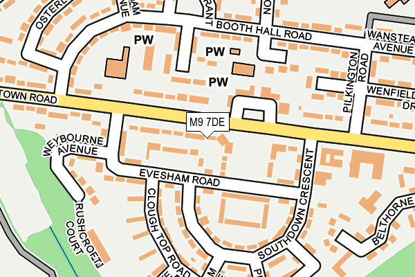 M9 7DE map - OS OpenMap – Local (Ordnance Survey)