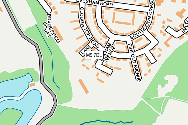 M9 7DL map - OS OpenMap – Local (Ordnance Survey)