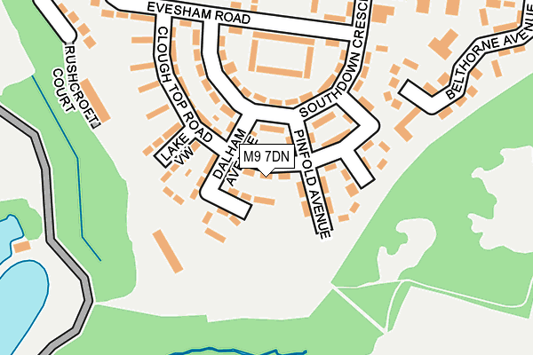 M9 7DN map - OS OpenMap – Local (Ordnance Survey)