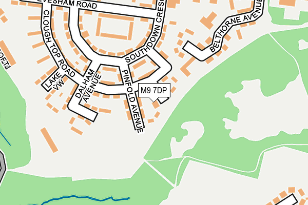 M9 7DP map - OS OpenMap – Local (Ordnance Survey)