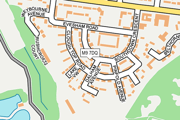 M9 7DQ map - OS OpenMap – Local (Ordnance Survey)