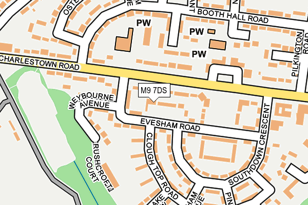 M9 7DS map - OS OpenMap – Local (Ordnance Survey)