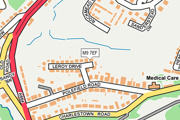 M9 7EF map - OS OpenMap – Local (Ordnance Survey)