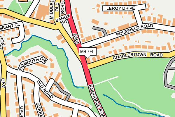 M9 7EL map - OS OpenMap – Local (Ordnance Survey)