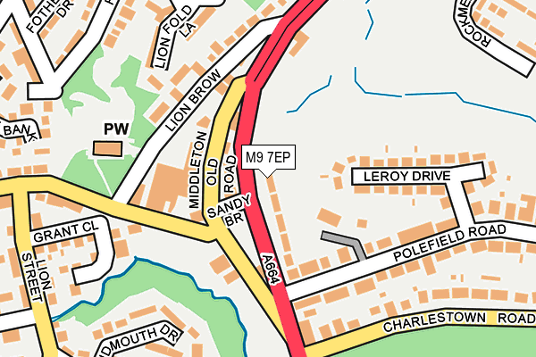 M9 7EP map - OS OpenMap – Local (Ordnance Survey)