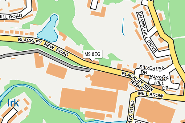 M9 8EG map - OS OpenMap – Local (Ordnance Survey)