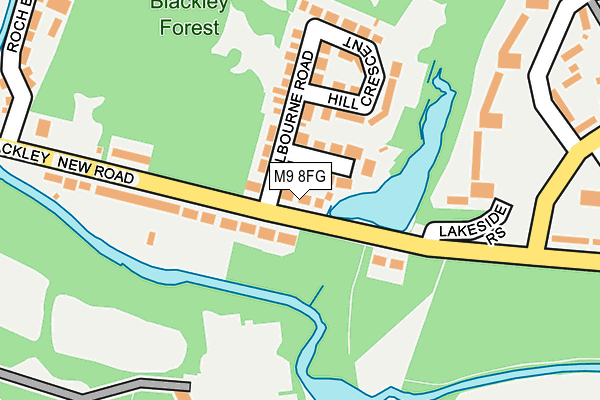 M9 8FG map - OS OpenMap – Local (Ordnance Survey)
