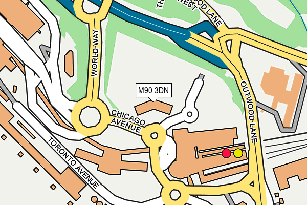 M90 3DN map - OS OpenMap – Local (Ordnance Survey)