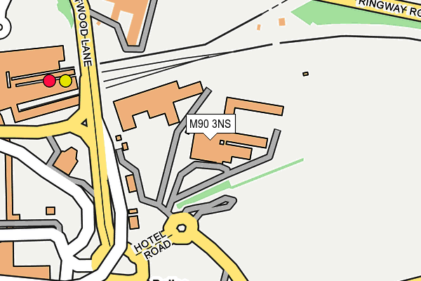 M90 3NS map - OS OpenMap – Local (Ordnance Survey)