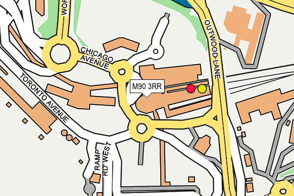 M90 3RR map - OS OpenMap – Local (Ordnance Survey)