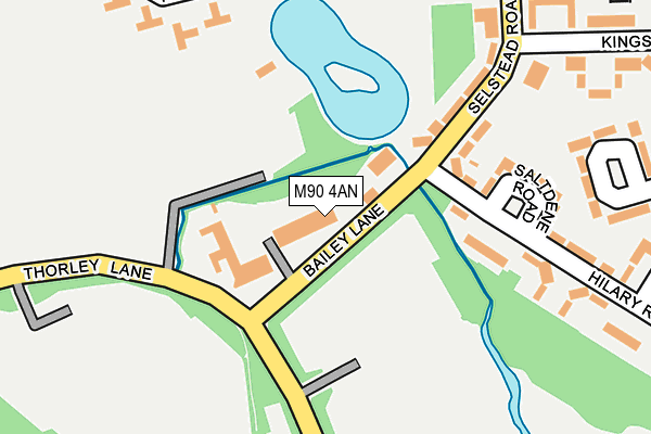 M90 4AN map - OS OpenMap – Local (Ordnance Survey)