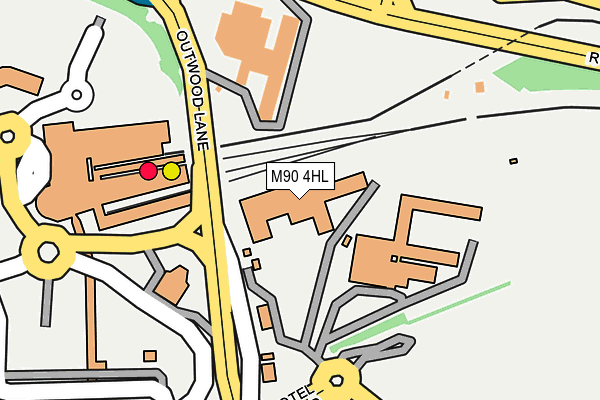 M90 4HL map - OS OpenMap – Local (Ordnance Survey)