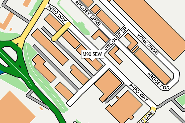M90 5EW map - OS OpenMap – Local (Ordnance Survey)