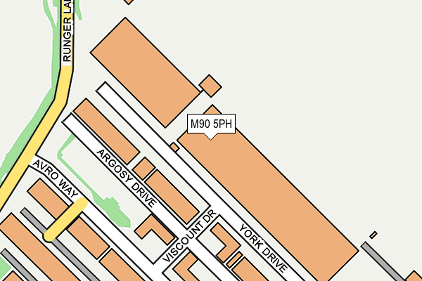 M90 5PH map - OS OpenMap – Local (Ordnance Survey)