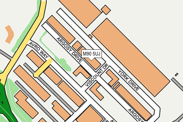 M90 5UJ map - OS OpenMap – Local (Ordnance Survey)