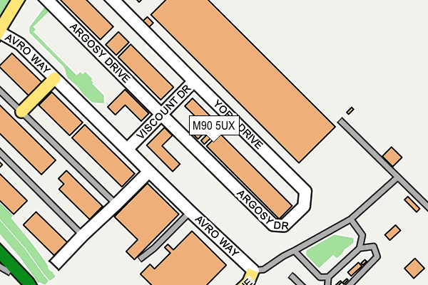 M90 5UX map - OS OpenMap – Local (Ordnance Survey)