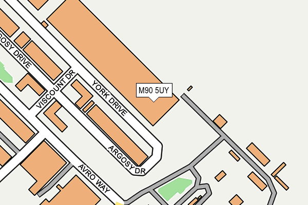 M90 5UY map - OS OpenMap – Local (Ordnance Survey)