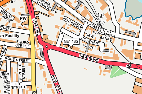 ME1 1BG map - OS OpenMap – Local (Ordnance Survey)