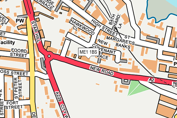 ME1 1BS map - OS OpenMap – Local (Ordnance Survey)