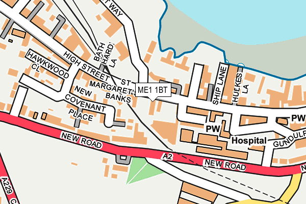 ME1 1BT map - OS OpenMap – Local (Ordnance Survey)
