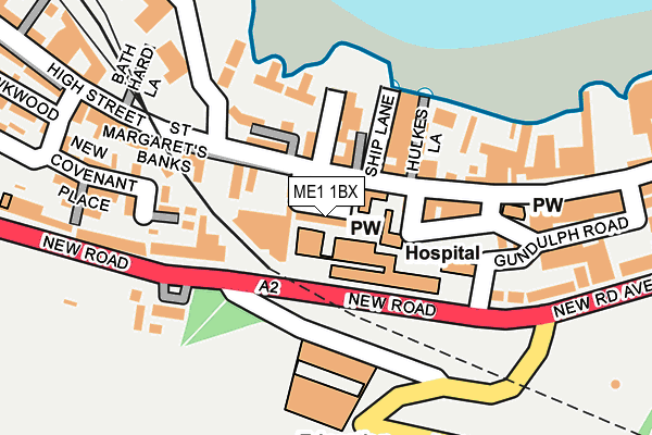 ME1 1BX map - OS OpenMap – Local (Ordnance Survey)