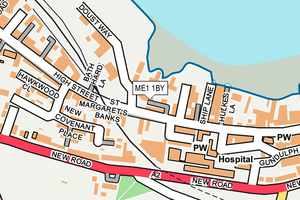 ME1 1BY map - OS OpenMap – Local (Ordnance Survey)