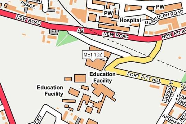 ME1 1DZ map - OS OpenMap – Local (Ordnance Survey)