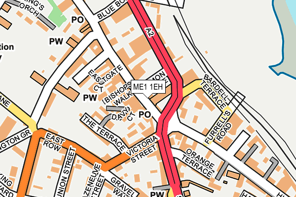 ME1 1EH map - OS OpenMap – Local (Ordnance Survey)