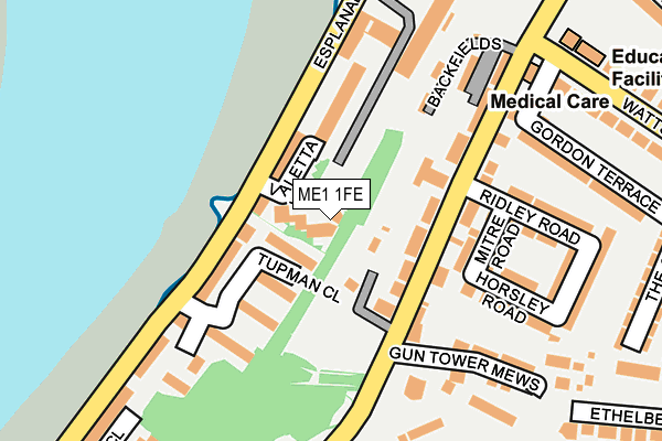 ME1 1FE map - OS OpenMap – Local (Ordnance Survey)