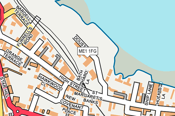 ME1 1FG map - OS OpenMap – Local (Ordnance Survey)