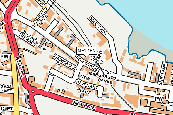 ME1 1HN map - OS OpenMap – Local (Ordnance Survey)