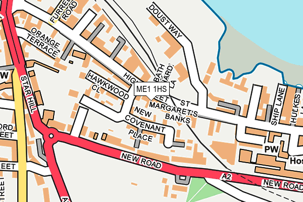 ME1 1HS map - OS OpenMap – Local (Ordnance Survey)