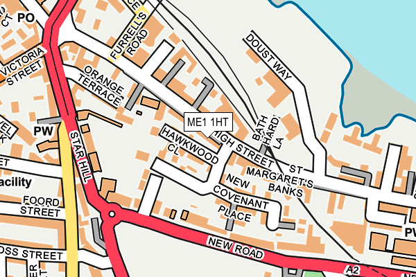 ME1 1HT map - OS OpenMap – Local (Ordnance Survey)