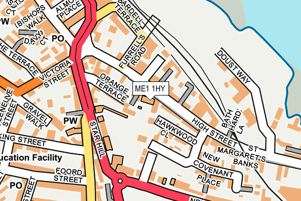 ME1 1HY map - OS OpenMap – Local (Ordnance Survey)