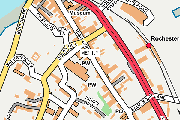 ME1 1JY map - OS OpenMap – Local (Ordnance Survey)