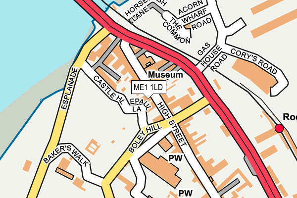 ME1 1LD map - OS OpenMap – Local (Ordnance Survey)
