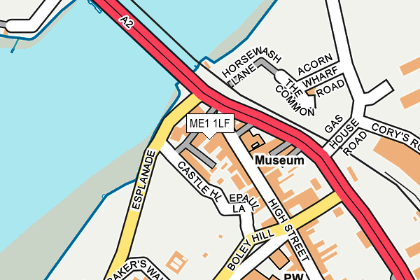 ME1 1LF map - OS OpenMap – Local (Ordnance Survey)