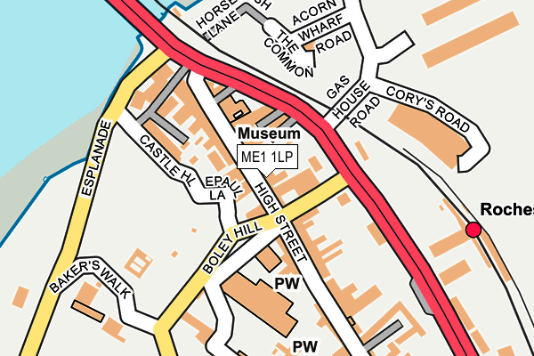 ME1 1LP map - OS OpenMap – Local (Ordnance Survey)