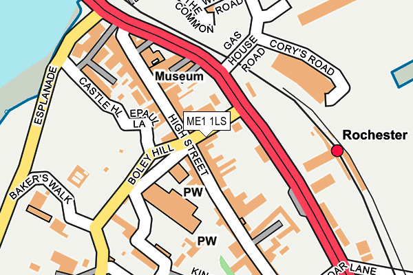ME1 1LS map - OS OpenMap – Local (Ordnance Survey)