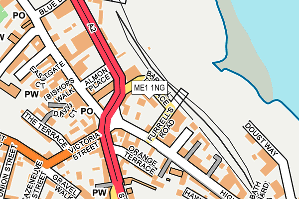 ME1 1NG map - OS OpenMap – Local (Ordnance Survey)