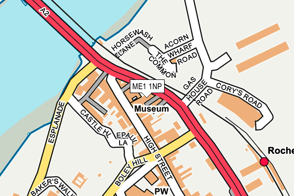 ME1 1NP map - OS OpenMap – Local (Ordnance Survey)